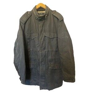 Vintage Gap Alpine Standard Issue Flyers Distressed Military Jacket Mens Size XL